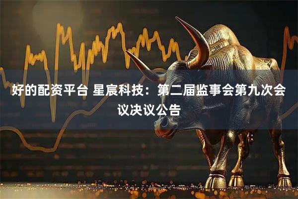 好的配资平台 星宸科技：第二届监事会第九次会议决议公告
